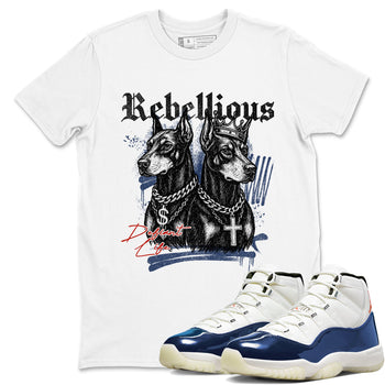 Sneaker match tees – Sneaker Tees To Match Air Jordan 11 Rare Air Shoes – Rebellious Tee White 1