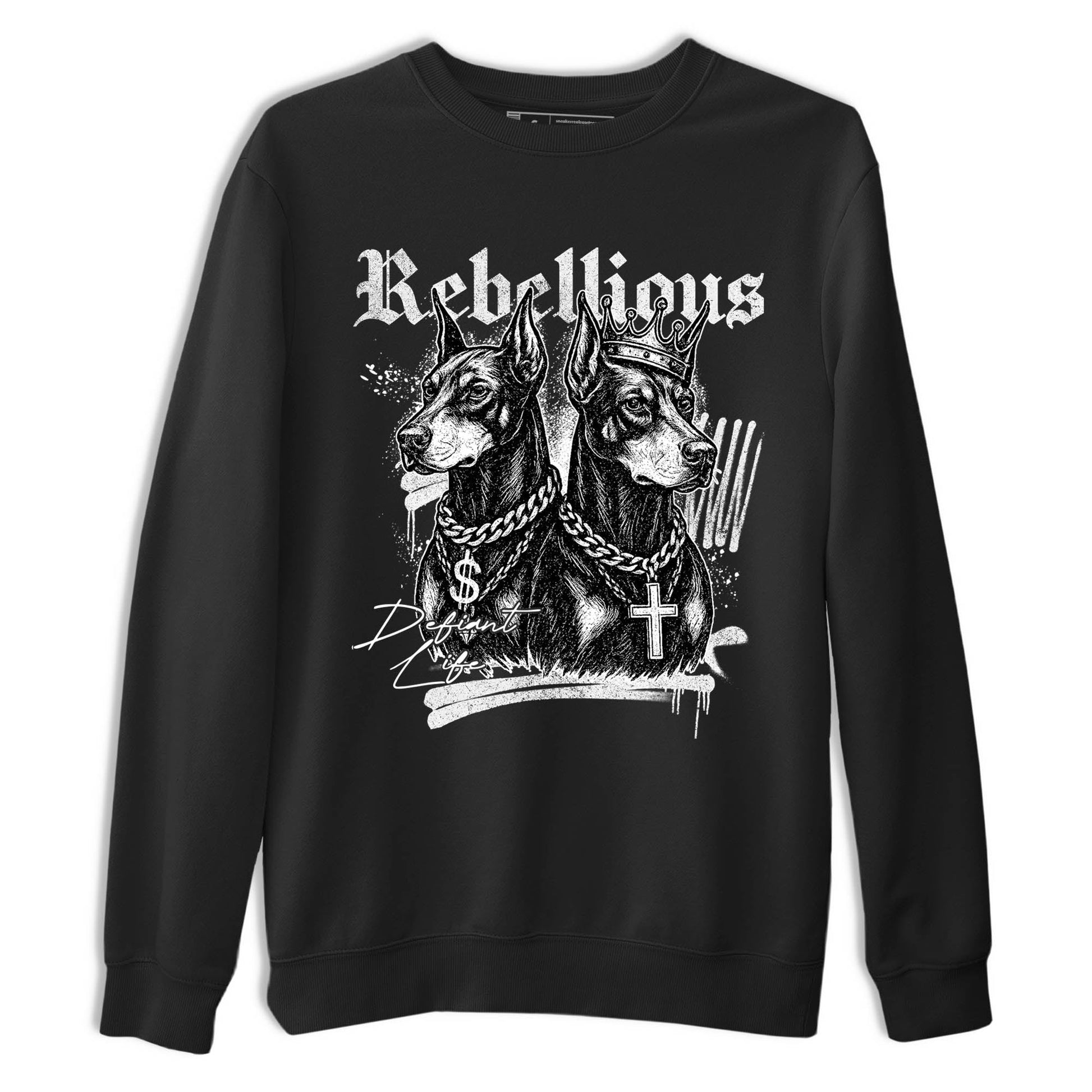 Best Sneakerfit graphic tee – Sneaker Tees To Match Air Jordan 4 Retro Black Cat Sneakers – Rebellious Tee Black 2