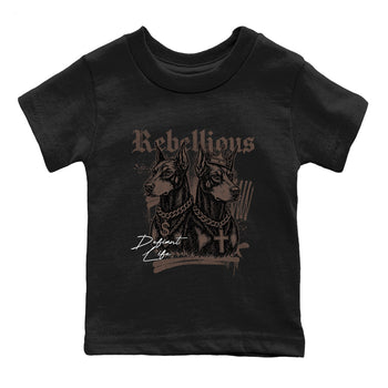 Sneaker match tees – Sneaker Tees To Match Air Jordan 4 Cave Stone Shoes – Rebellious Kids T-Shirt Black 2