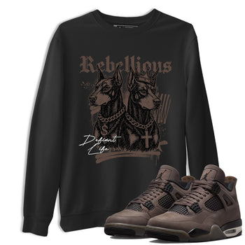Sneaker match tees – Sneaker Tees To Match Air Jordan 4 Cave Stone Shoes – Rebellious Tee Black 1