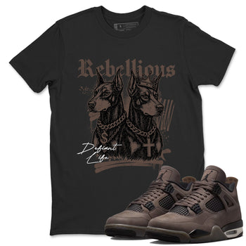 Sneaker match tees – Sneaker Tees To Match Air Jordan 4 Cave Stone Shoes – Rebellious Tee Black 1