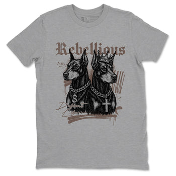 Sneaker match tees – Sneaker Tees To Match Air Jordan 4 Cave Stone Shoes – Rebellious Tee Heather Grey 2