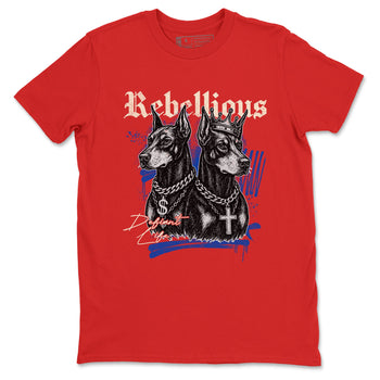 Sneaker match tees – Sneaker Tees To Match Air Jordan 4 Rare Air Shoes – Rebellious Tee Red 2