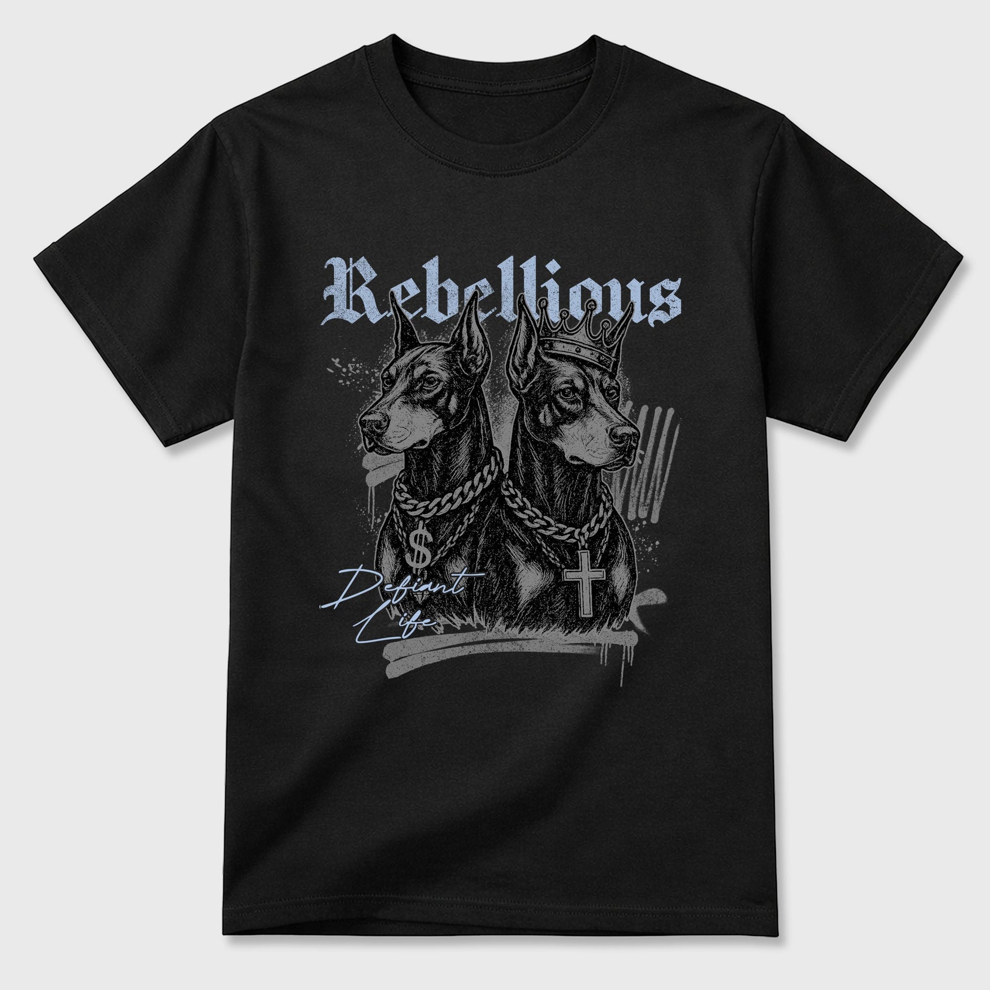 Sneaker match tees – Sneaker Tees To Match Air Jordan 5 Wolf Grey Shoes – Rebellious Tee Black 2