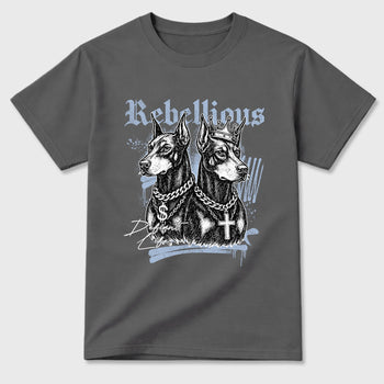 Sneaker match tees – Sneaker Tees To Match Air Jordan 5 Wolf Grey Shoes – Rebellious Tee Cool Grey 2