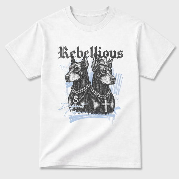 Sneaker match tees – Sneaker Tees To Match Air Jordan 5 Wolf Grey Shoes – Rebellious Tee White 2