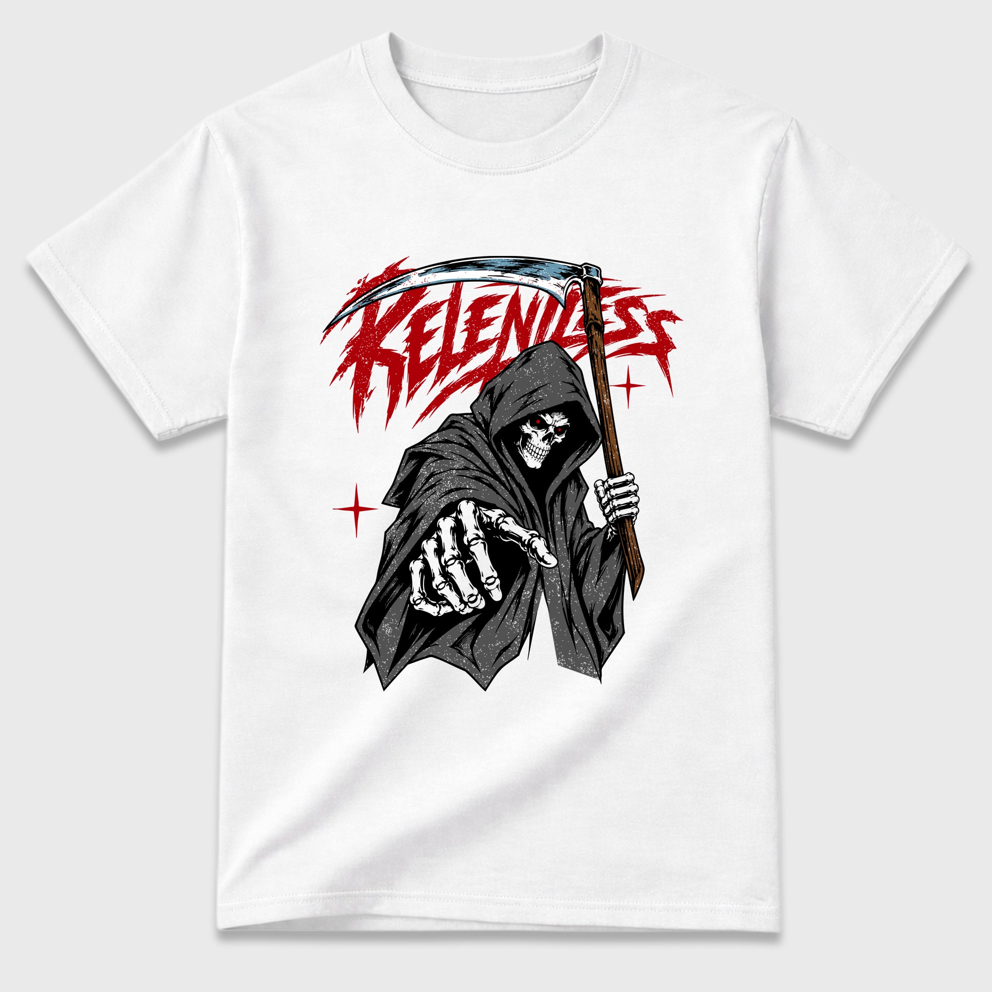Relentless Graphic T-Shirt featuring original streetwear artwork designed to match the Air Jordan 9 True Red. White 2 Graphic T-Shirt.