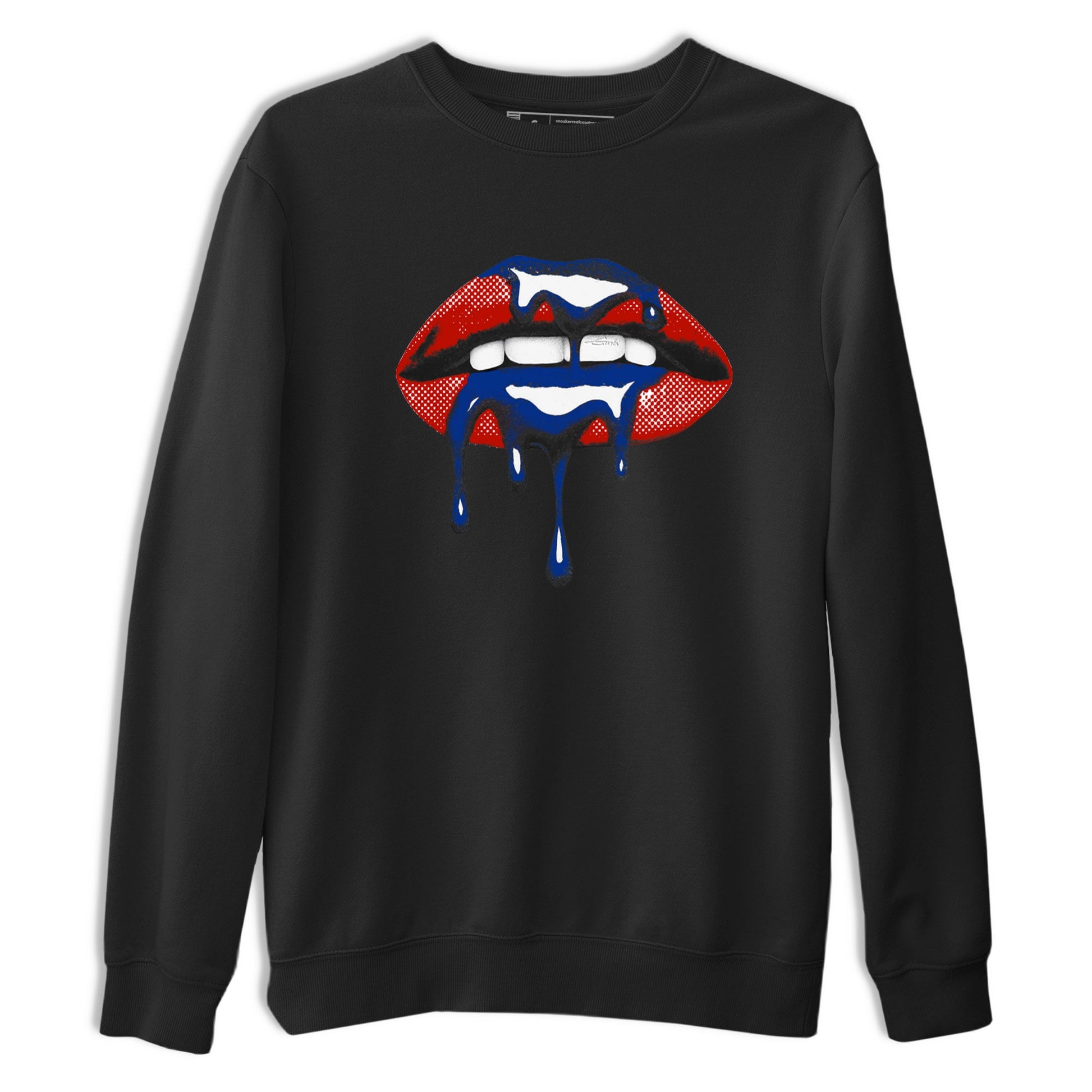 Sneaker Threads – Sneaker Tees To Match Air Jordan 11 Rare Air – Retro Dripping Lips Graphic Tee Black 2. Perfect for Jordan releases 2025 colorways.