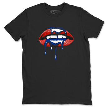 Sneaker Threads – Sneaker Tees To Match Air Jordan 11 Rare Air – Retro Dripping Lips Graphic Tee Black 2. Perfect for Jordan releases 2025 colorways.