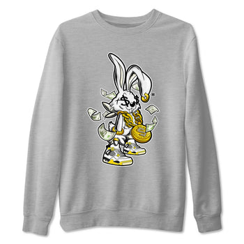 4s Vivid Sulfur shirt to match jordans Rich Bunny sneaker tees Air Jordan 4 Vivid Sulfur SNRT Sneaker Release Tees unisex cotton Heather Grey 2 crew neck shirt