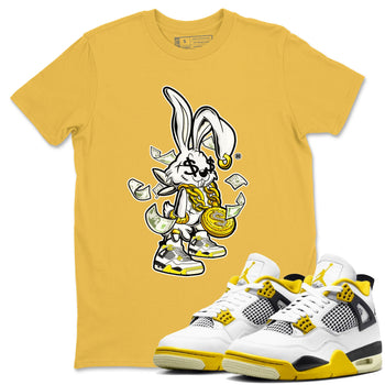 4s Vivid Sulfur shirt to match jordans Rich Bunny sneaker tees Air Jordan 4 Vivid Sulfur SNRT Sneaker Release Tees unisex cotton Daisy 1 crew neck shirt