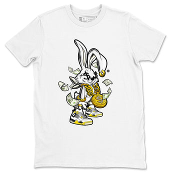 4s Vivid Sulfur shirt to match jordans Rich Bunny sneaker tees Air Jordan 4 Vivid Sulfur SNRT Sneaker Release Tees unisex cotton White 2 crew neck shirt