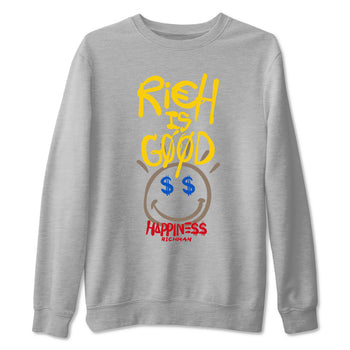 1s Travis Scott Canary shirt to match jordans Rich Is Good sneaker tees Air Jordan 1 Travis Scott Canary SNRT Sneaker Release Tees unisex cotton Heather Grey 2 crew neck shirt