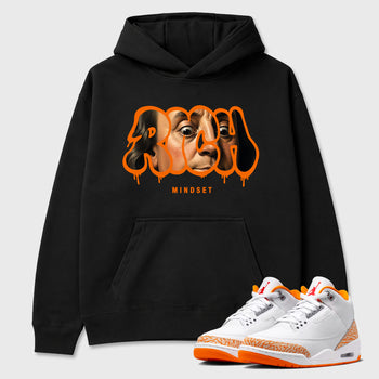 Sneaker match tees – Sneaker Tees To Match Air Jordan 3 Orange Citrus Shoes – Rich Mindset Tee Black 1