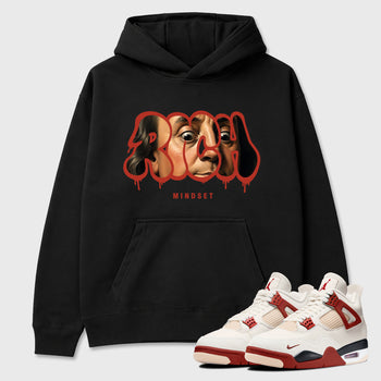 Sneaker match tees – Sneaker Tees To Match Air Jordan 4 Brick After Brick Shoes – Rich Mindset Tee Black 1