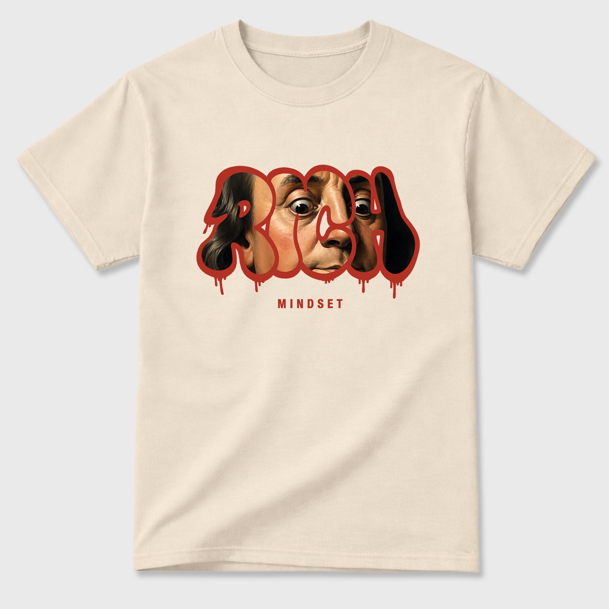 Sneaker match tees – Sneaker Tees To Match Air Jordan 4 Brick After Brick Shoes – Rich Mindset Tee Natural 2