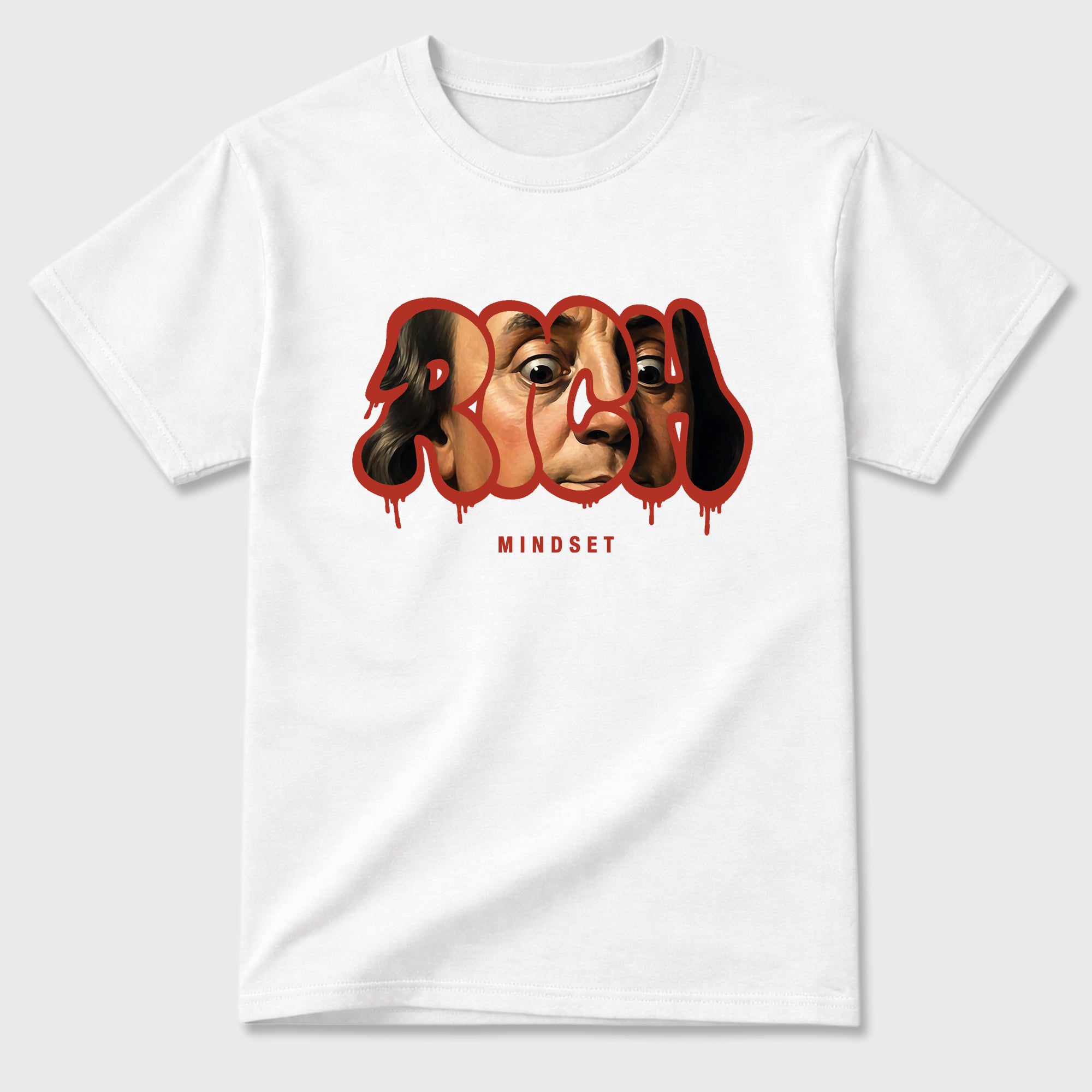 Sneaker match tees – Sneaker Tees To Match Air Jordan 4 Brick After Brick Shoes – Rich Mindset Tee White 2
