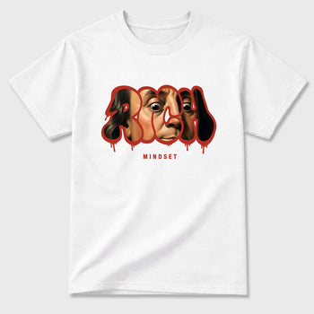 Sneaker match tees – Sneaker Tees To Match Air Jordan 4 Brick After Brick Shoes – Rich Mindset Tee White 2