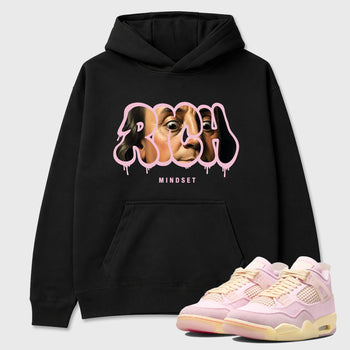 Sneaker match tees – Sneaker Tees To Match Air Jordan 4 Iced Carmine Shoes – Rich Mindset Tee Black 1