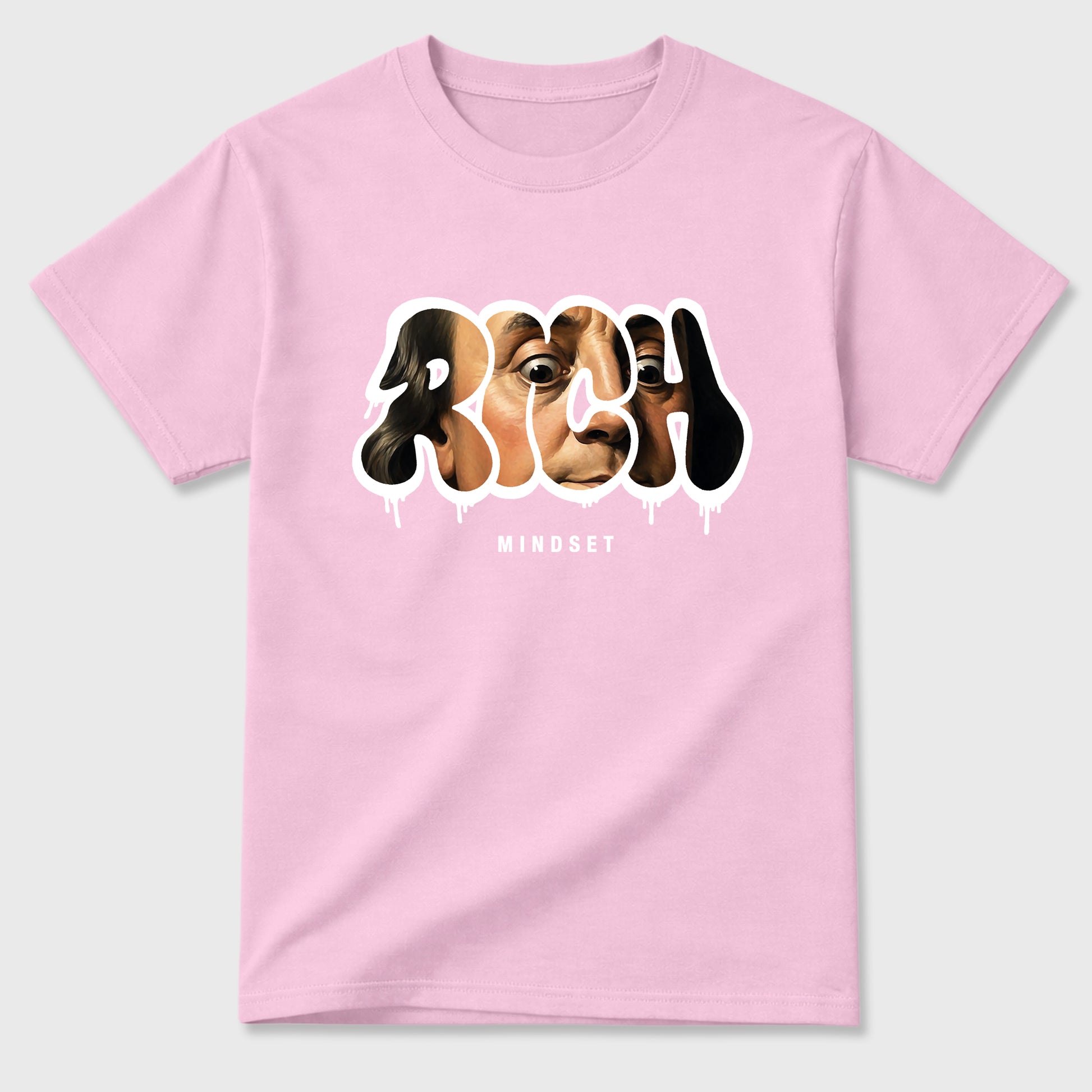 Sneaker match tees – Sneaker Tees To Match Air Jordan 4 Iced Carmine Shoes – Rich Mindset Tee Pink 2