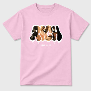 Sneaker match tees – Sneaker Tees To Match Air Jordan 4 Iced Carmine Shoes – Rich Mindset Tee Pink 2