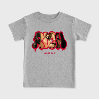 Sneaker match tees – Sneaker Tees To Match Air Jordan 4 Toro Bravo Shoes – Rich Mindset Kids T-Shirt Heather Grey 2