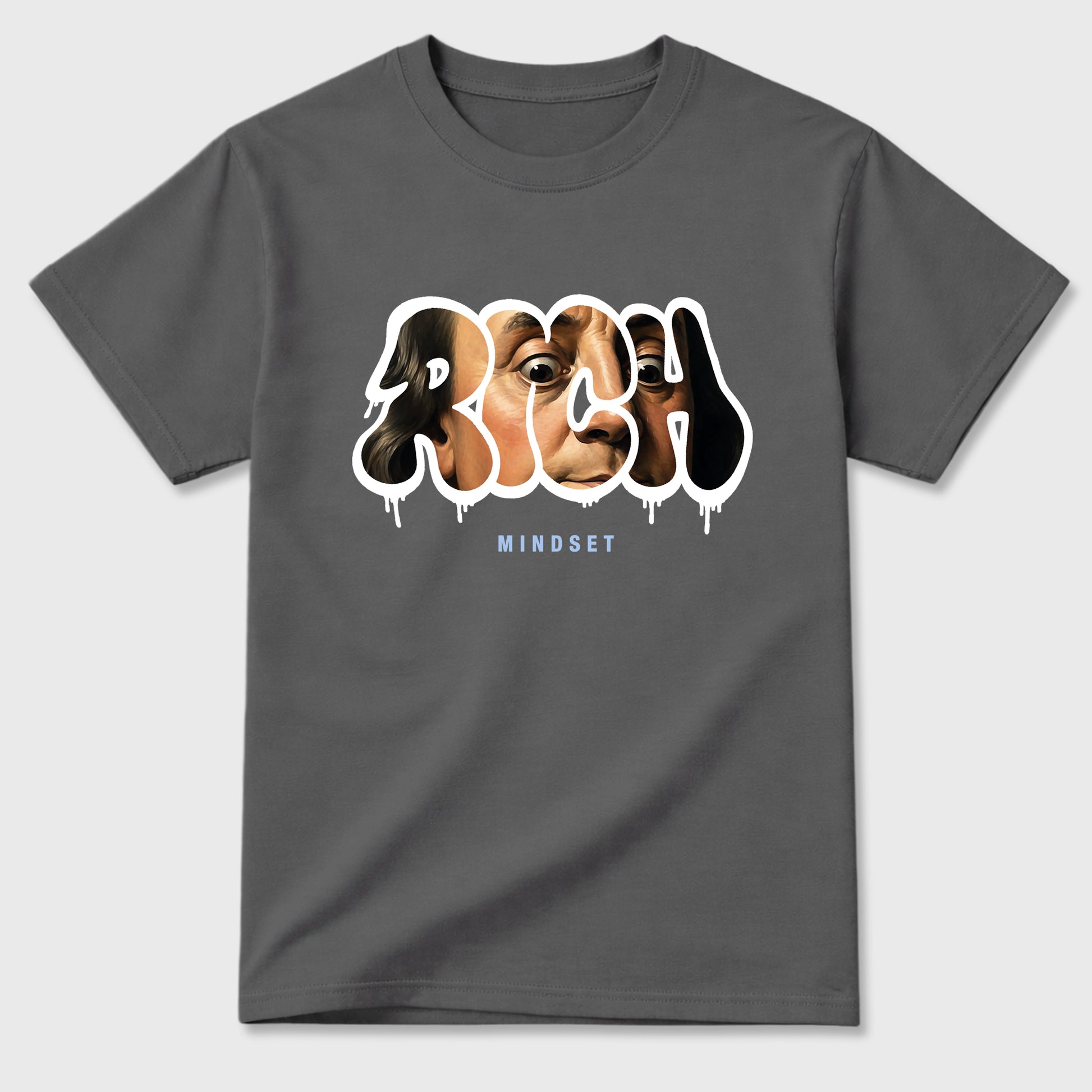 Sneaker match tees – Sneaker Tees To Match Air Jordan 5 White Metallic Shoes – Rich Mindset Tee Cool Grey 2
