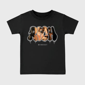 Sneaker match tees – Sneaker Tees To Match Air Jordan 6 Cap and Gown Shoes – Rich Mindset Kids T-Shirt Black 2