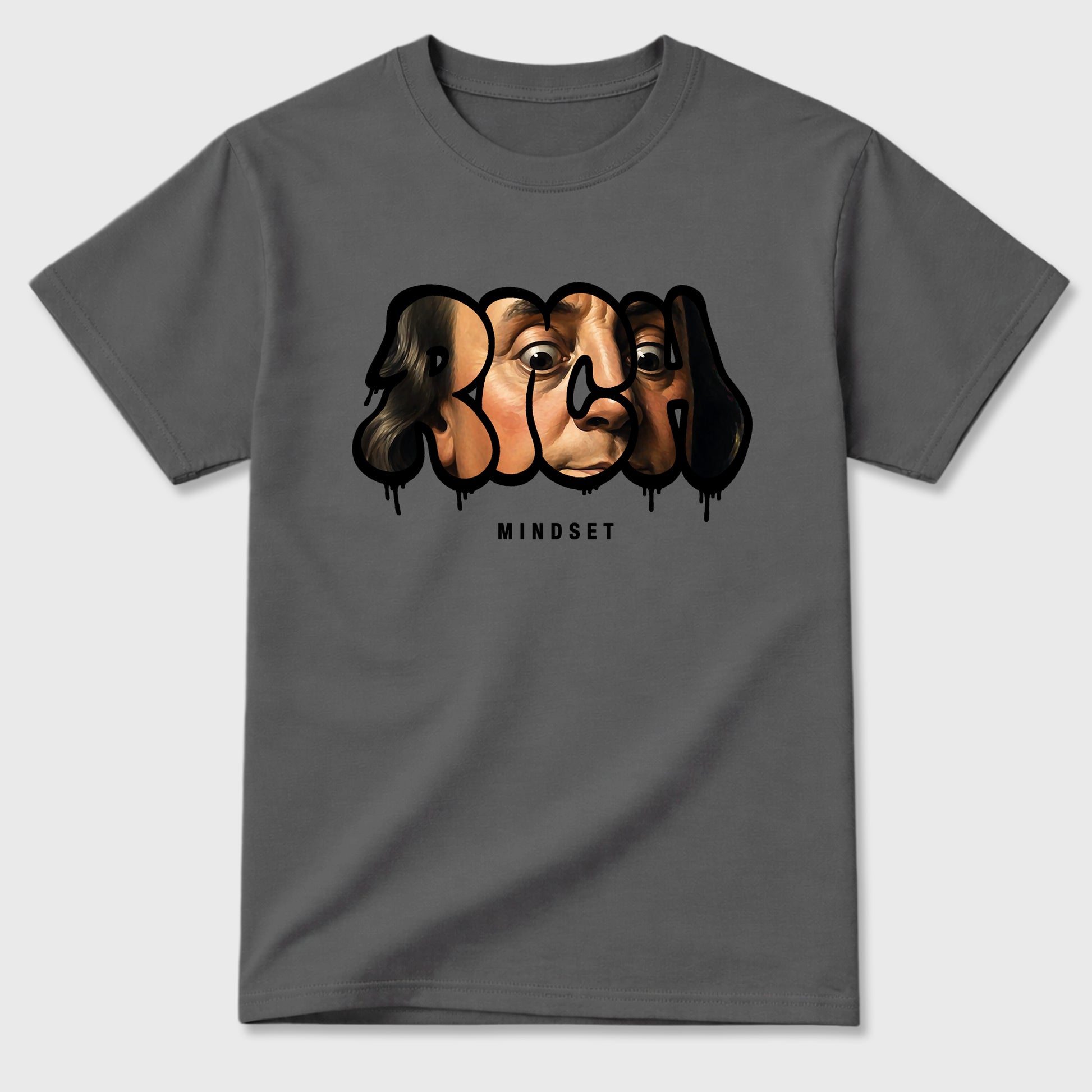 Sneaker match tees – Sneaker Tees To Match Air Jordan 6 Cap and Gown Shoes – Rich Mindset Tee Cool Grey 2