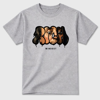 Sneaker match tees – Sneaker Tees To Match Air Jordan 6 Cap and Gown Shoes – Rich Mindset Tee Heather Grey 2