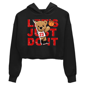 11s Bred Velvet shirts to match jordans Rip Out Bear sneaker match tees Air Jordan 11 Retro Bred Velvet match shoes to clothes SNRT Sneaker Tees unisex cotton Black 2 crop tee