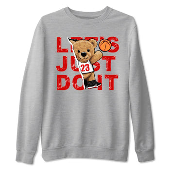 11s Bred Velvet shirts to match jordans Rip Out Bear sneaker match tees Air Jordan 11 Retro Bred Velvet match shoes to clothes SNRT Sneaker Tees unisex cotton Heather Grey 2 shirts