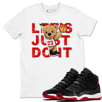 11s Bred Velvet shirts to match jordans Rip Out Bear sneaker match tees Air Jordan 11 Retro Bred Velvet match shoes to clothes SNRT Sneaker Tees unisex cotton White 1 shirts
