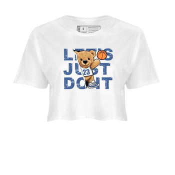 11s Diffused Blue shirts to match jordans Rip Out Bear sneaker match tees Air Jordan 11 Diffused Blue SNRT Sneaker Release Tees unisex cotton White 2 Crop Shirts