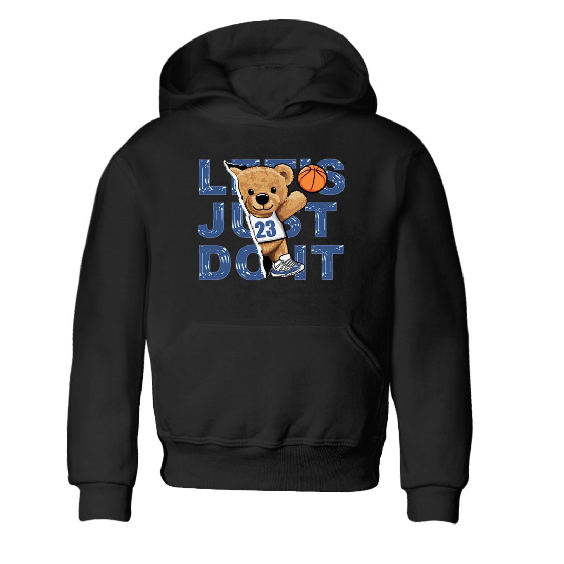 11s Diffused Blue shirts to match jordans Rip Out Bear sneaker match tees Air Jordan 11 Diffused Blue SNRT Sneaker Release Tees Youth Baby Black 2 crew neck shirts