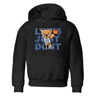 11s Diffused Blue shirts to match jordans Rip Out Bear sneaker match tees Air Jordan 11 Diffused Blue SNRT Sneaker Release Tees Youth Baby Black 2 crew neck shirts
