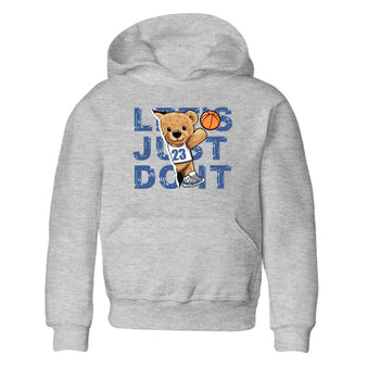 11s Diffused Blue shirts to match jordans Rip Out Bear sneaker match tees Air Jordan 11 Diffused Blue SNRT Sneaker Release Tees Youth Baby Heather Grey 2 crew neck shirts