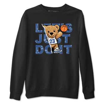 11s Diffused Blue shirts to match jordans Rip Out Bear sneaker match tees Air Jordan 11 Diffused Blue SNRT Sneaker Release Tees unisex cotton Black 2 crew neck shirts