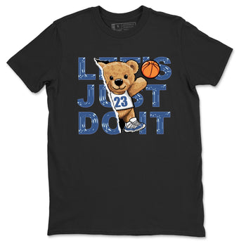 11s Diffused Blue shirts to match jordans Rip Out Bear sneaker match tees Air Jordan 11 Diffused Blue SNRT Sneaker Release Tees unisex cotton Black 2 crew neck shirts