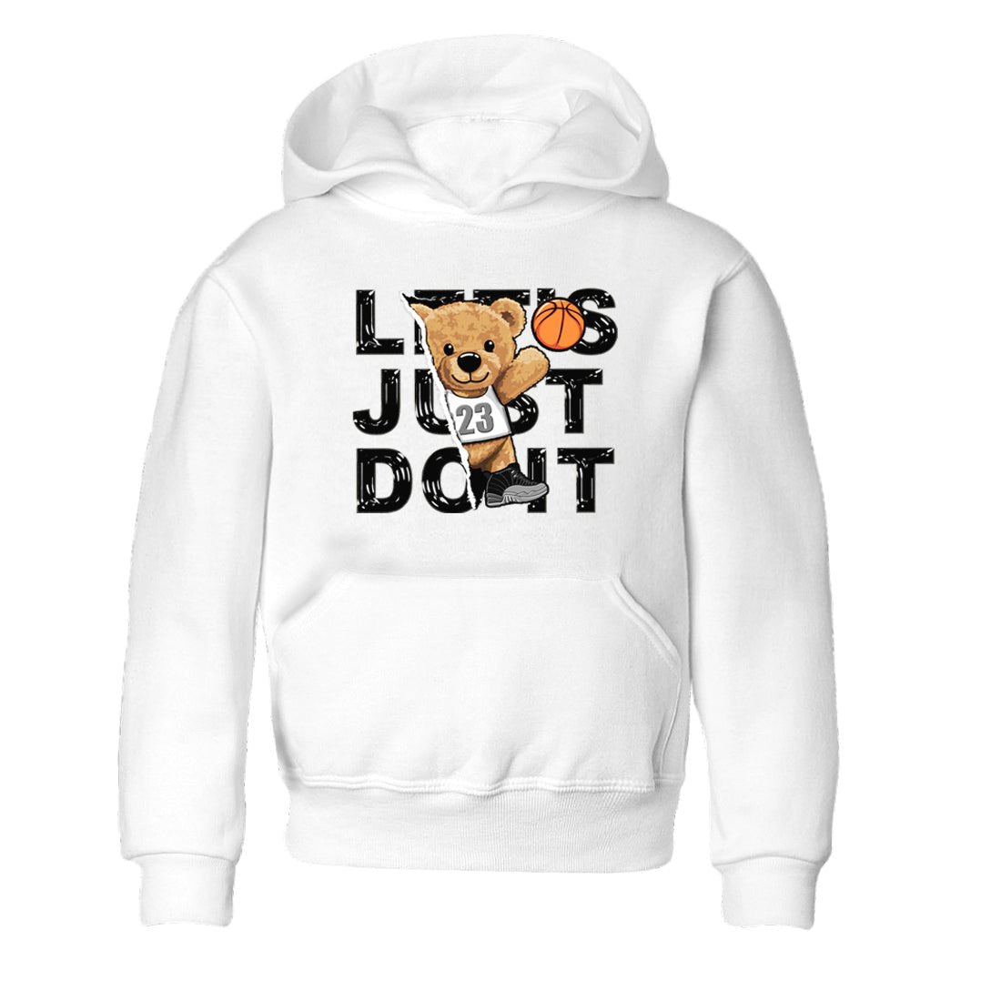 12s Black Wolf Grey shirts to match jordans Rip Out Bear sneaker match tees 12s Baron SNRT Sneaker Release Tees Youth Baby White 2 crew neck shirts