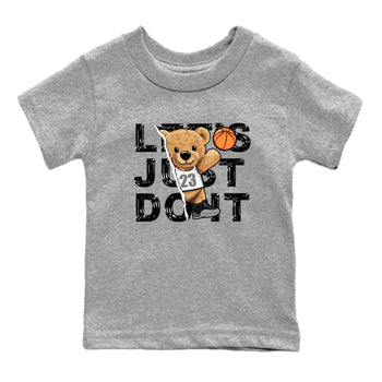 12s Black Wolf Grey shirts to match jordans Rip Out Bear sneaker match tees 12s Baron SNRT Sneaker Release Tees Youth Baby Heather Grey 2 crew neck shirts