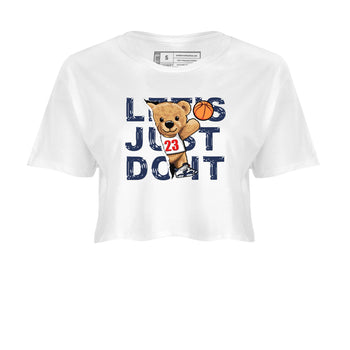 6s White And Midnight Navy shirts to match jordans Rip Out Bear sneaker match tees Air Jordan 6 White And Midnight Navy SNRT Sneaker Release Tees unisex cotton White 2 Crop Shirts