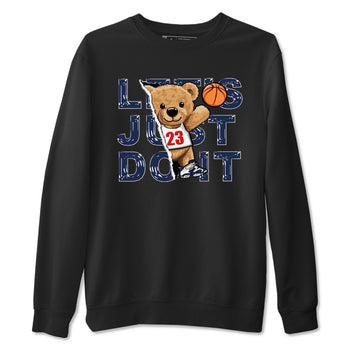 6s White And Midnight Navy shirts to match jordans Rip Out Bear sneaker match tees Air Jordan 6 White And Midnight Navy SNRT Sneaker Release Tees unisex cotton Black 2 crew neck shirts