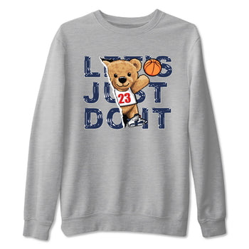 6s White And Midnight Navy shirts to match jordans Rip Out Bear sneaker match tees Air Jordan 6 White And Midnight Navy SNRT Sneaker Release Tees unisex cotton Heather Grey 2 crew neck shirts
