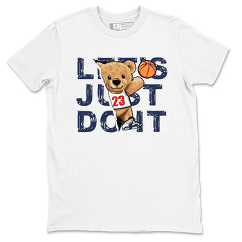 6s White And Midnight Navy shirts to match jordans Rip Out Bear sneaker match tees Air Jordan 6 White And Midnight Navy SNRT Sneaker Release Tees unisex cotton White 2 crew neck shirts
