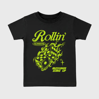 Sneaker match tees – Sneaker Tees To Match Air Foamposite Pro Black Shoes – Rollin Numbers Kids T-Shirt Black 2