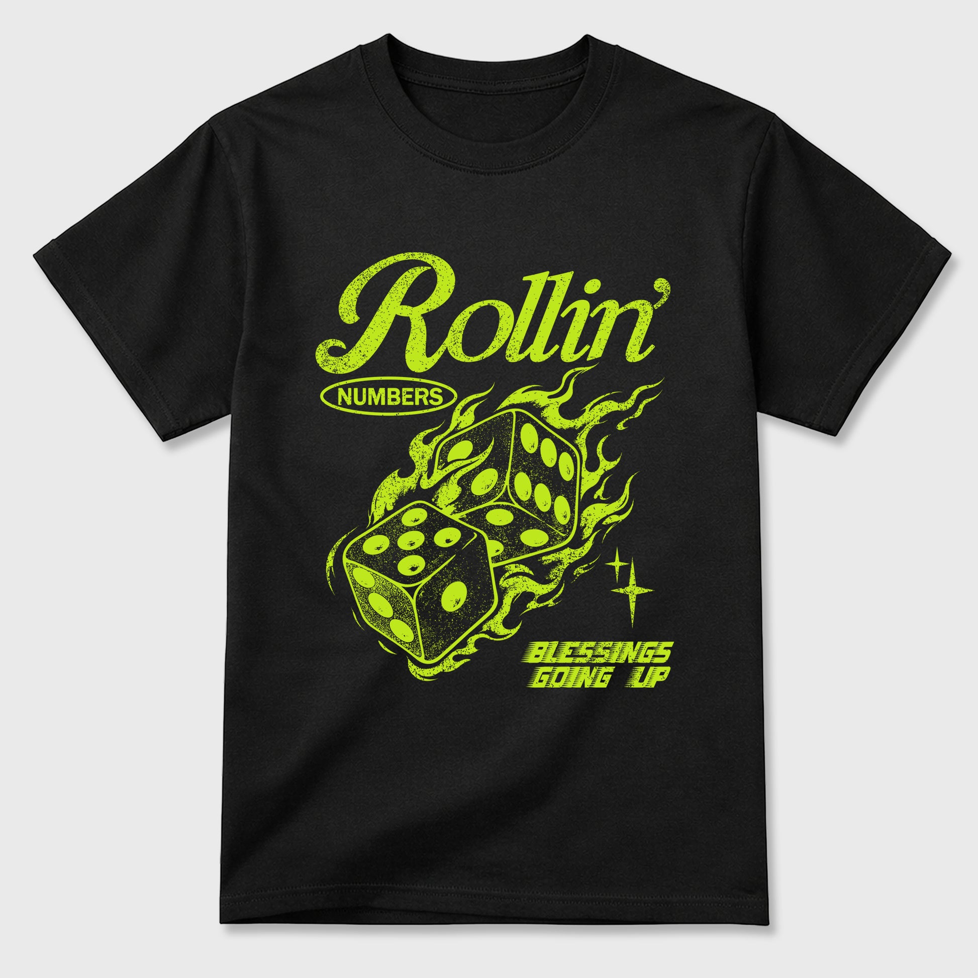 Sneaker match tees – Sneaker Tees To Match Air Foamposite Pro Black Shoes – Rollin Numbers Tee Black 2