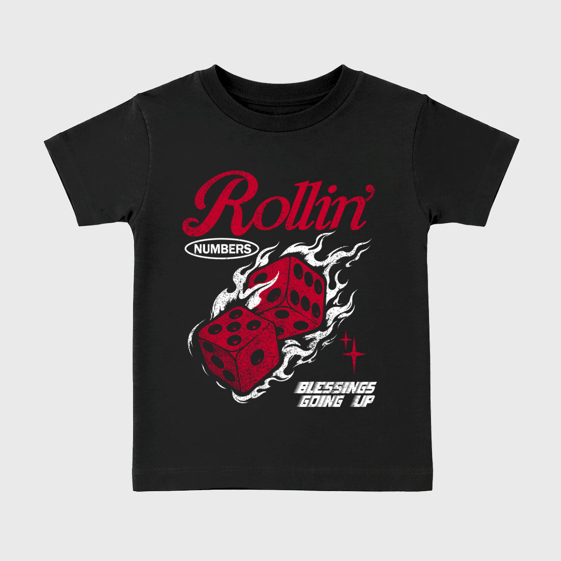 Sneaker match tees – Sneaker Tees To Match Air Jordan 1 Banned Shoes – Rollin Numbers Kids T-Shirt Black 2