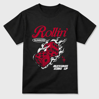 Sneaker match tees – Sneaker Tees To Match Air Jordan 1 Banned Shoes – Rollin Numbers Tee Black 2