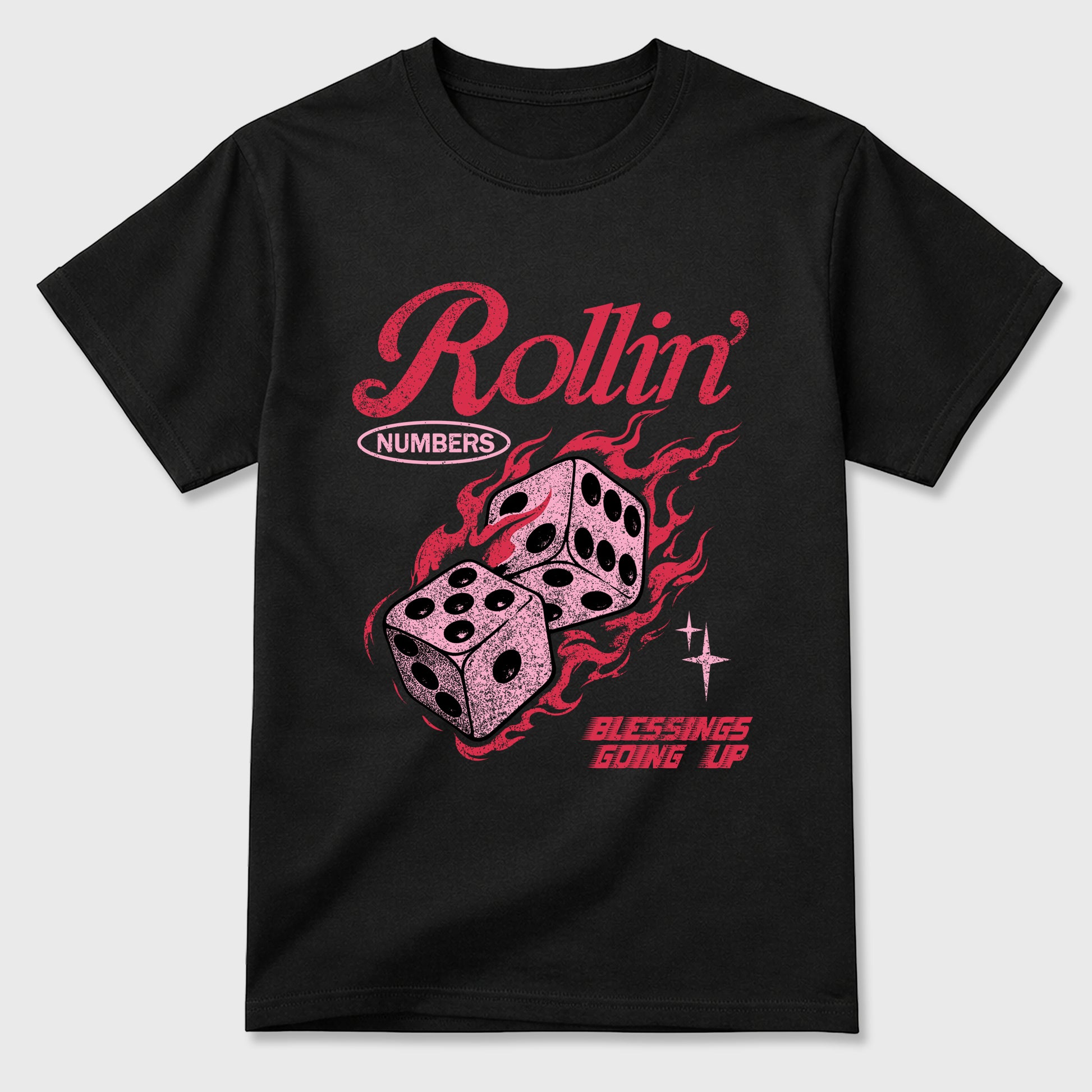Perfect Sneakerhead Fashion Outfits – Sneaker Tees To Match Air Jordan 1 Low OG x Travis Scott Tropical Pink Shoes – Rollin numbers Graphic Tee Black 2